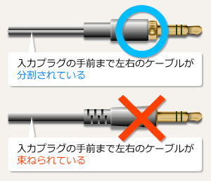 改造可能・または改造できないケーブルの形状